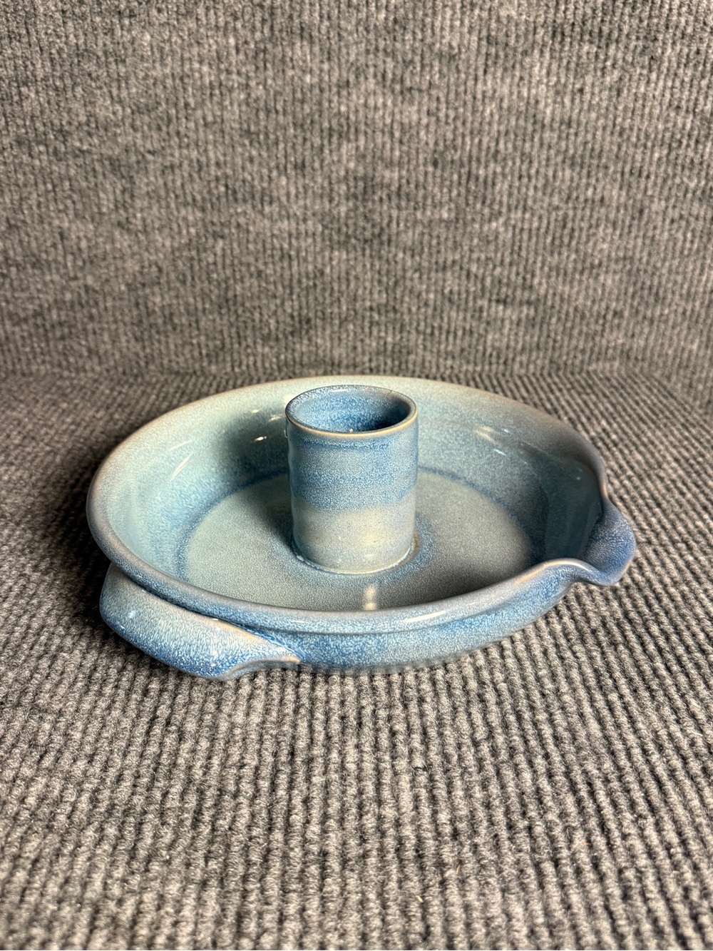 Vintage Tumbleweed Style Pottery Ceramic Upright Chicken Roaster / Cooker Tray